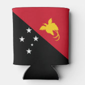 パプアニューギニア国旗 缶クーラー (裏面)