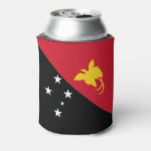 パプアニューギニア国旗 缶クーラー (缶裏面)