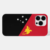 パプアニューギニア国旗 iPhoneケース (裏面横)