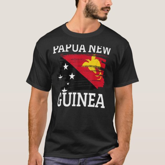 パプアニューギニア国旗 Tシャツ (正面)