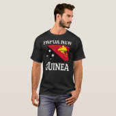パプアニューギニア国旗 Tシャツ (正面フル)