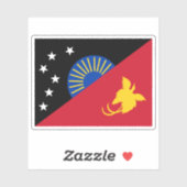 パプアニューギニア・サンダウン州旗 シール (シート)