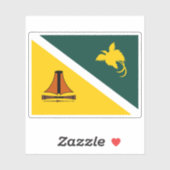 パプアニューギニア・チワカ州旗 シール (シート)