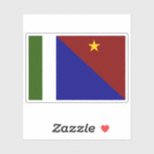 パプアニューギニア・ミルン湾州旗 シール (シート)