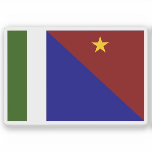 パプアニューギニア・ミルン湾州旗 シール (正面)