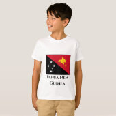 パプアニューギニア 国旗 Tシャツ (正面フル)