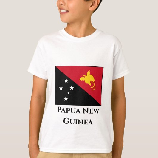 パプアニューギニア 国旗 Tシャツ (正面)