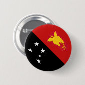 パプアニューギニアFisheyeの旗ボタン 缶バッジ (正面&裏面)