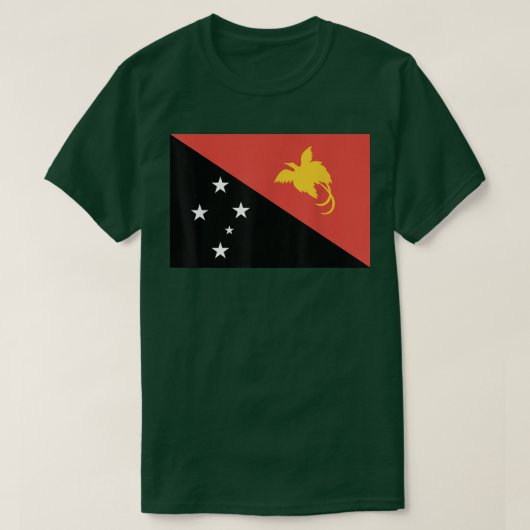 パプアニューギニアTee T国旗 Tシャツ (デザイン正面)