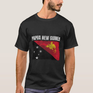 パプア動揺してニューギニア国旗パプアニューギニア Tシャツ