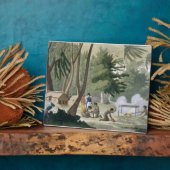 パプア族（ラワック島の）、「レ」より、20枚目のプレート フォトプラーク (側面)