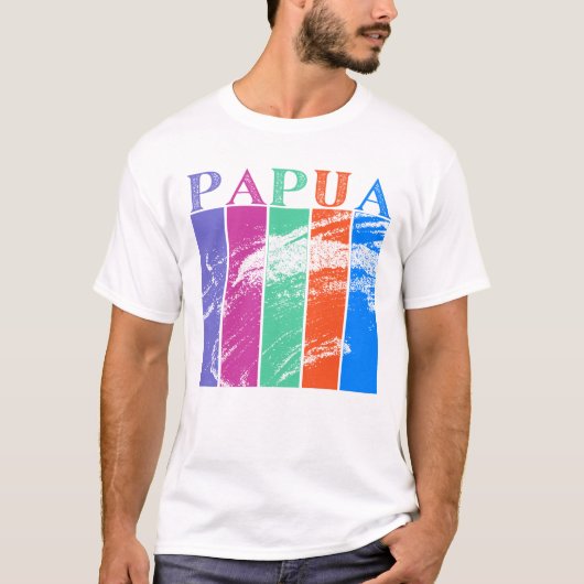 パプア，インドネシア Tシャツ (正面)