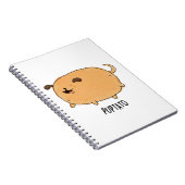 パプトト 面白い子犬 ポテト パン ノートブック (右側)