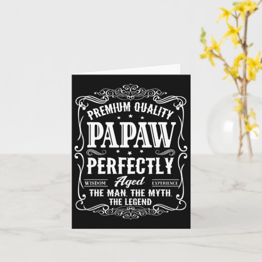 パプファーザーズデイグランドパギフト男性へ カード (黄色い花)