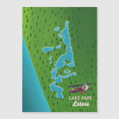 パプラトビア湖の地図 (正面)