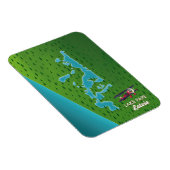 パプラトビア湖の地図 マグネット (右側)