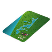 パプラトビア湖の地図 マグネット (左側)