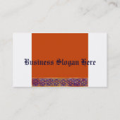 パプリカのケルト族のこぶ結び 名刺 (裏面)