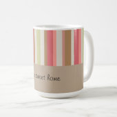パプリカのストライプパターン コーヒーマグカップ (正面右)