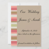 パプリカのストライプパターン セーブザデート (裏面)