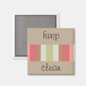 パプリカのストライプパターン マグネット (正面/裏面)