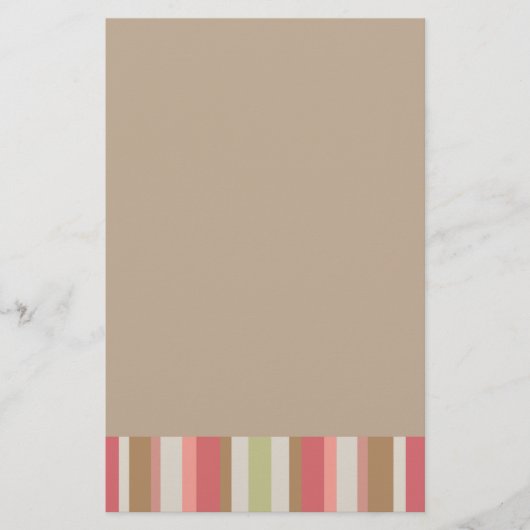 パプリカのストライプパターン 便箋 (正面)