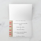 パプリカのストライプパターン 案内状 (内部)