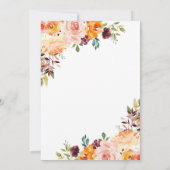 パプリカフローラベビーイン開花ベビーシャワー 招待状 (裏面)