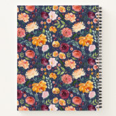 パプリカブルゴーニュフローラブライダルシャワーレシピ本 ノートブック (裏面)