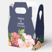 パプリカブルゴーニュフローラ結婚式の引き出物ボックス フェイバーボックス (オープン)