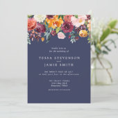 パプリカブルゴーニュフローラ結婚式招待状 招待状 (スタンド正面)