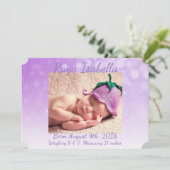 パプルパーソナライズされたベビー写真の誕生のお知らせ 案内状 (スタンド正面)