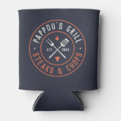 パプーのグリルパーソナライズされた年が成立 缶クーラー (正面)