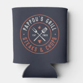 パプーのグリルパーソナライズされた年が成立 缶クーラー (裏面)