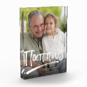 パプーギリシャの祖父のパーソナライズされた文字 フォトブロック (左)