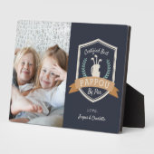 パプー最高のバイパー |ゴルフのおじいちゃん写真 フォトプラーク (側面)