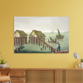 パプ族の居住地,ラワク,プレート22 キャンバスプリント (インサイチュ (リビング))