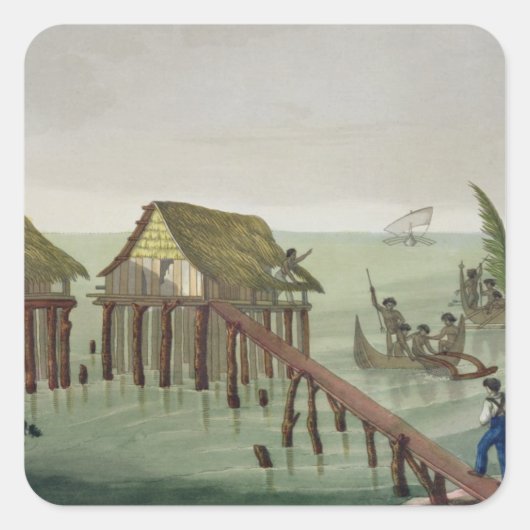 パプ族の居住地,ラワク,プレート22 スクエアシール (正面)