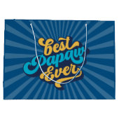 パプ最高のーーの父の日 ラージペーパーバッグ (裏面)