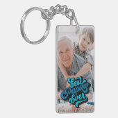 パプ最高のー・エバー |グランドパ写真 キーホルダー (正面左)