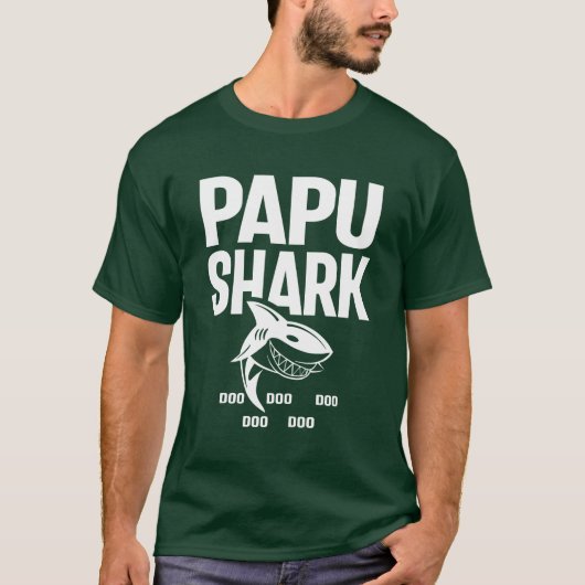 パプ用シャツ | Papu Shark Father's Day Gift Tシャツ (正面)