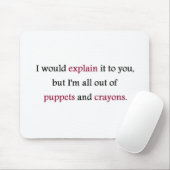 パペットおよびクレヨン マウスパッド (マウス)