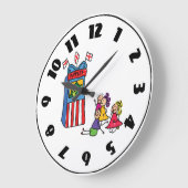 パペットショークロック ラージ壁時計 (傾斜)