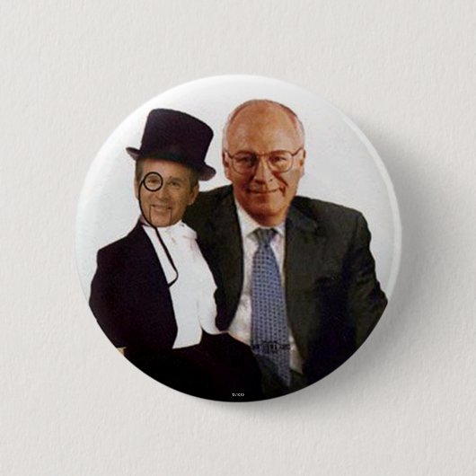 パペットジョージW.のjugate -ボタン 缶バッジ (正面)