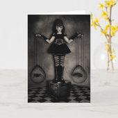 パペットバランスの挨拶状 カード (黄色い花)