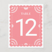 パペモダンル・ピカ結婚ードのテーブル番号，バラ (正面)
