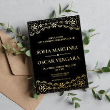 パペルエレガントピカドブラック&金ゴールド