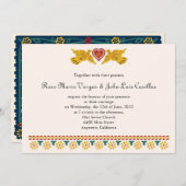 パペルカスタマイズピカド愛の鳥がインビタットを更新 招待状 (正面/裏面)