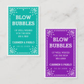 パペルカラフルピカド結婚メキシコの送信ラベル 名刺 (正面/裏面)