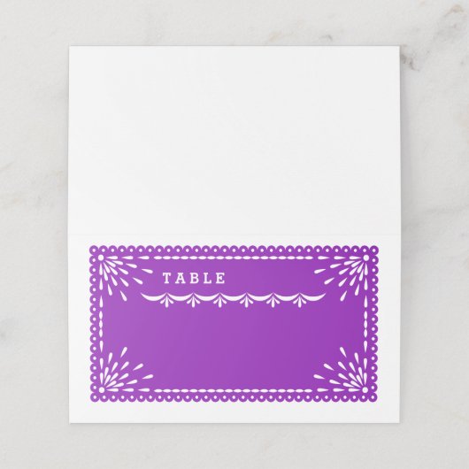 パペルピカカラフルドメ結婚キシカン座席表 プレイスカード (外部開封)